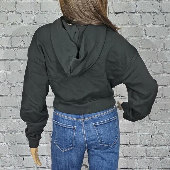 2/$50 WeWoreWhat Black Fleece Half-Zip Hoodie Size S | Cozy & Stylish Layers - Picture 4 of 8